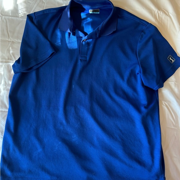 PGA Tour Branded Blue Golf Polo - Picture 1 of 5